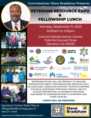 Veterans Resource Expo & Fellowship Lunch | DeKalb Tax Commissioner