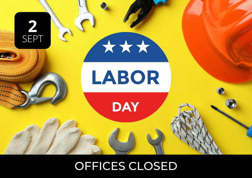 offices closed for labor day holiday