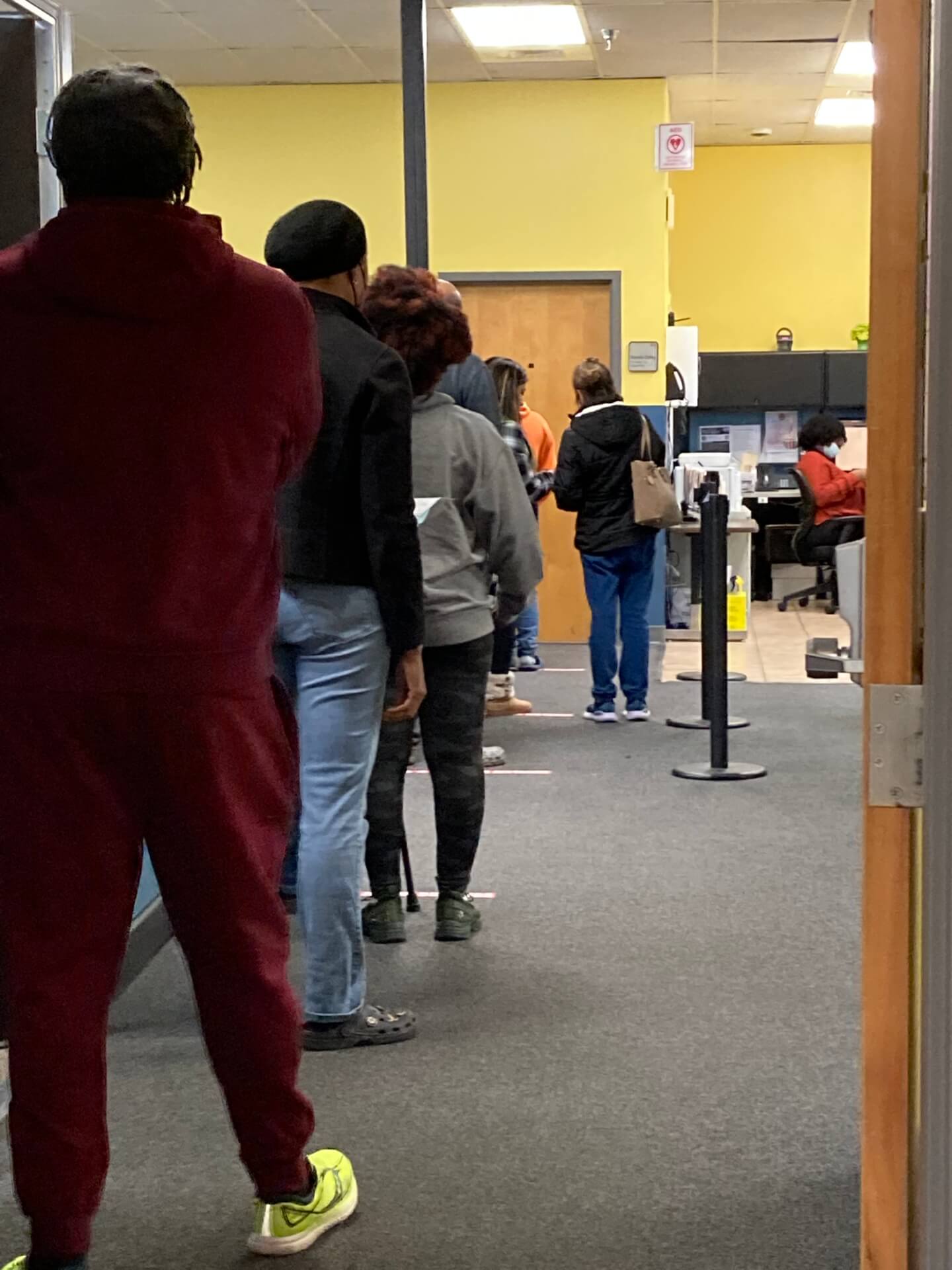 People standing in line