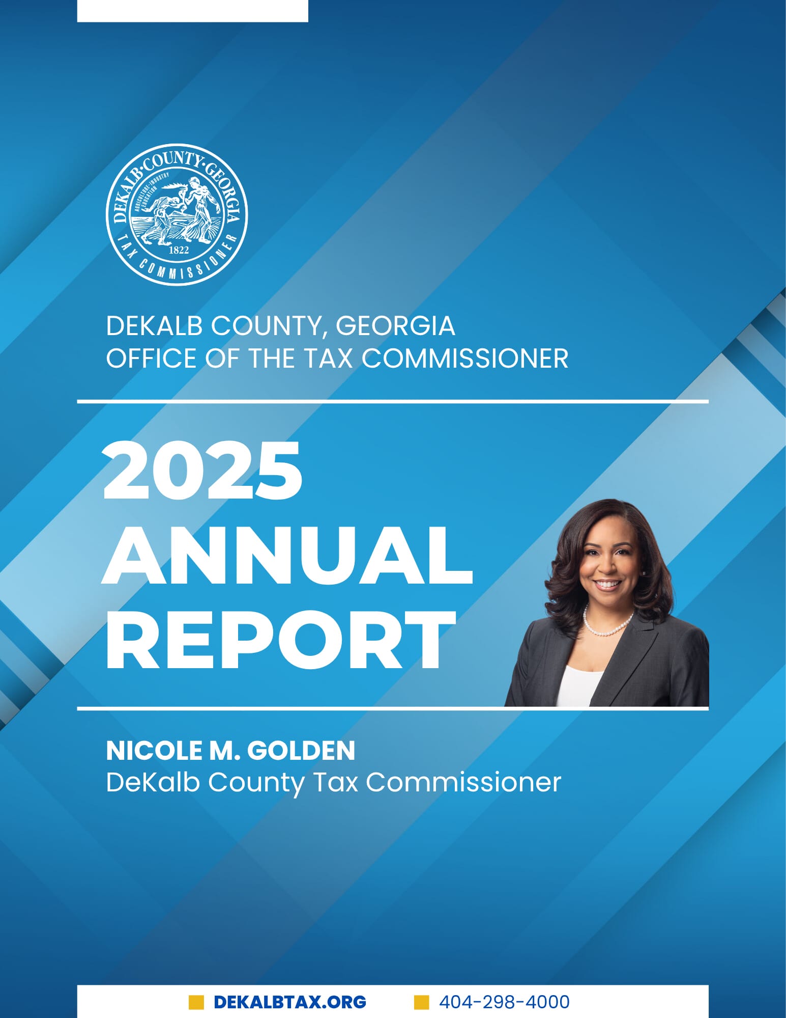 dekalb tax commissioner 2025 annual report cover