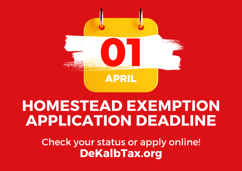 April 1 Deadline for Filing Homestead Exemptions