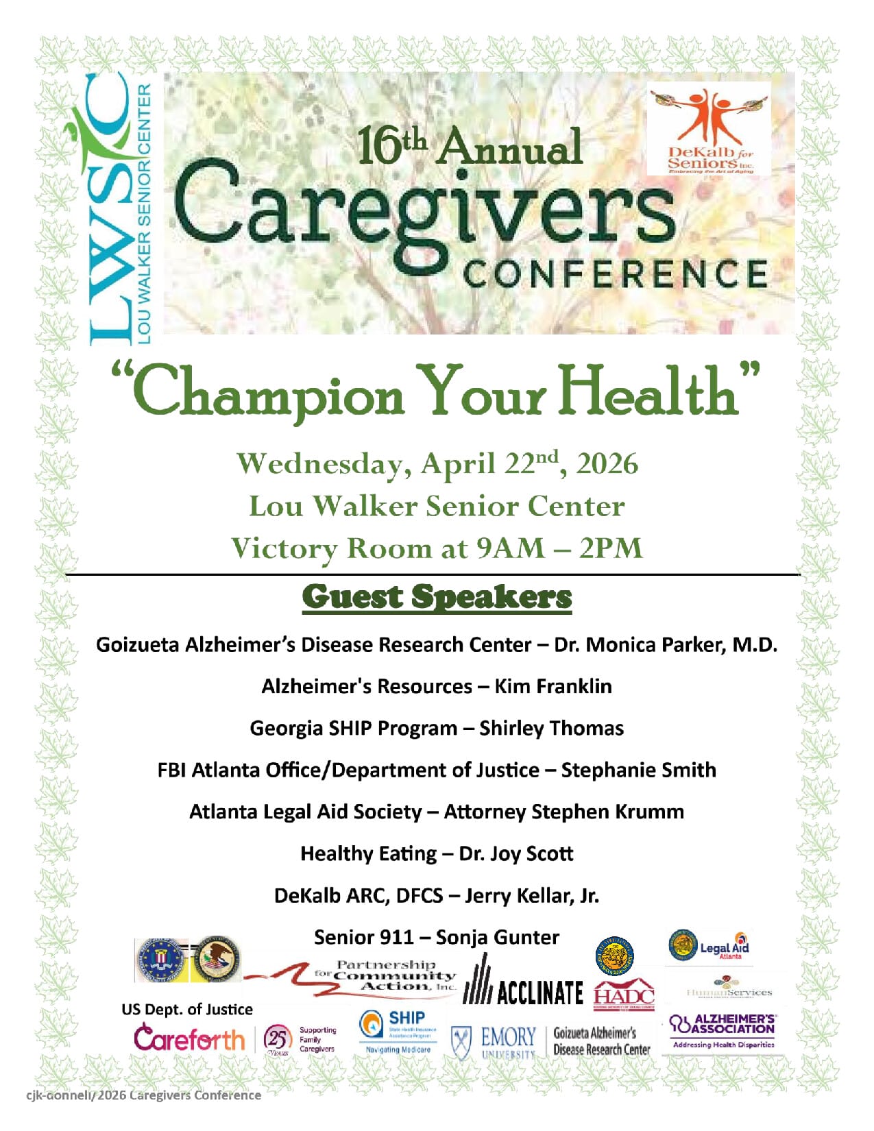 lwsc 16th annual caregivers conference p1
